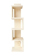 półka drewniana wisząca stojąca na kwiaty lite drewno retro loft 90 cm