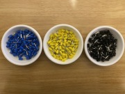 Tulejki kablowe izolowane 3x100szt 2,5/8 E2508