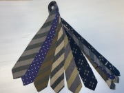 Krawat Giorgio Armani set 6 sztuk oryginały