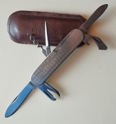 Vintagowy scyzoryk Gerlach PRL – Stal nierdzewna, z etui – Kolekcjonerski