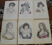 Moda - Stroje   reprint XIX w. grafik do aranżacji wnętrza