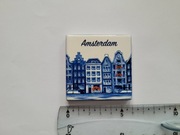 Magnes na lodówkę - 994f. AMSTERDAM Płytka ceramiczna