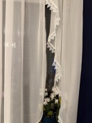 Firanka do salonu, sypialni woal z gipurą