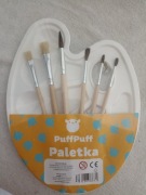 Pędzle paletka puff puff 