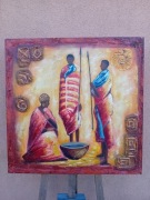 OBRAZ DEKORACYJNY NA PŁÓTNIE  ,,Afryka "