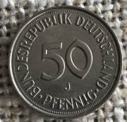 Niemcy RFN 50 pfennig 1989 J