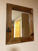 Lustro 53x 43 cm ze starego drewna, rustykalne