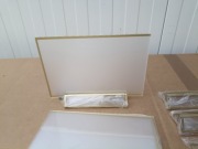 Zestaw 8x Złota Ramka Akrylowa 20x15cm – Stojaki Glamour na Wesele / Menu