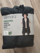 Długa pikowana kamizelka damska z kapturem rozmiar L Esmara 