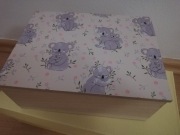 Pudełko dekoracyjne drewniane  z misiem 