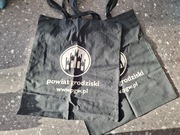 torba bawełniana czarna nowa 3szt 