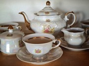 Zestaw kawowy 5 osobowy. Porcelana Wałbrzych. 