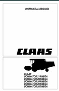 Instrukcja obsługi Claas MEGA 202, 203, 204, 208, 