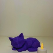 Figurka śpiącego kota