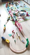 Kolejka, tory drewniane i akcesoria (Playtive , IKEA)