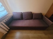 Sofa rozkładana z 4 poduszkami