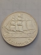 5 zł z 1936r. Żaglowiec. Mennicza 