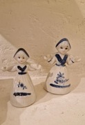 FIGURKi z Delft Holandia kolekcjonerska stara porcelana kobalt vintage 