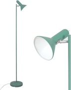 Lampa podłogowa DIYA – zielona, metalowa, styl retro