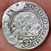 Śląsk, Księstwo Legnicko-Brzesko-Wołowskie 3 krajcary 1658 Brzeg