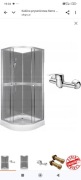 Nowa kabina prysznicowa z brodzikiem i baterią 80 cm