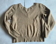 Nowy beżowy sweter Only L dekolt przód tył