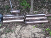 Rury kominowe, nierdzewne, 12 sztuk, 18 cm średnicy, 