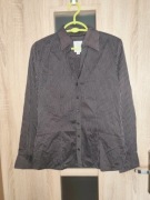 26 Brązowa koszula taliowana w paski rozmiar 36