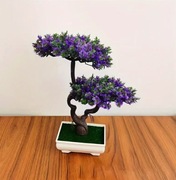 Sztuczne drzewo bonsai Fiolet z doniczką Salon Kuchnia łazienka Trwała