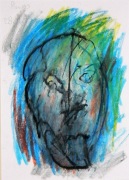 Jerzy Panek Autoportret, pastel, gwasz, 1995