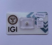 Brylant-Diament naturalny 0.40 ct VVS2 J, 3 x excellent cut Certyfikat IGI