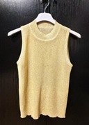 Top damski bez rękawów złota nitka rozm. M