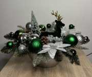 Stroik świąteczny na Boże Narodzenie z reniferem