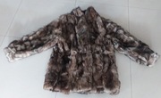 Damskie futro naturalne płaszczyk kurtka zimowa L. 