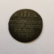 3 fenigi 1797 Wielkie Księstwo Meklemburgii-Schwerin