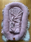 Kokon niemowlęcy rożek niemowlęcy velvet zestaw