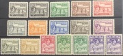 Znaczki Turks i Caicos 1938 Jerzy VI SG 194-205 Zbiór (2x 10/-) VLH