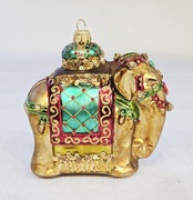 Bombki choinkowe Słoń indyjski srebrny 1 szt bombki kształtki retro styl 