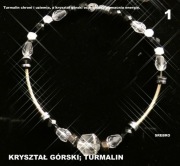 „Harmonia Energii” – Kryształ Górski & turmalin ze Srebrnymi Elementami