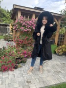 Parka z jenotem naturalnym 