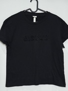 Czarny T shirt damski S