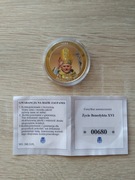 31. Życie Benedykta XVI medal okolicznościowy