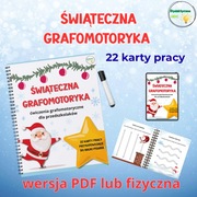 Świąteczna grafomotoryka- karty pracy dla przedszkolaka