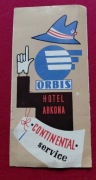 Stara reklama  ORBIS -HOTEL ARKONA  SZCZECIN.