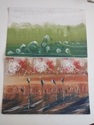 Ciekawe tajemnicze abstrakcje Leszek Piechowski artysta trójmiejski lata 80