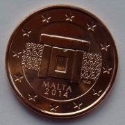 MALTA 2014 5 CENTÓW UNC !!!!!!!!!!