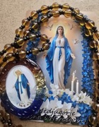 Medalik Maryja Dziewica prezent dla babci. Pamiątka z Medjugorje. + Magnes 