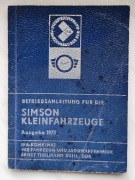 Instrukcja obsługi Simson 1973 oryginal DDR