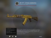 AK 47/ złota  arabeska 
