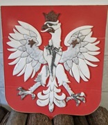 Godło Polski z elementów marmurowych 